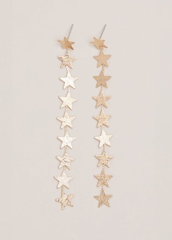 Phase Eight Gold Star Drop Jewellery Gold Australia | KV5984167